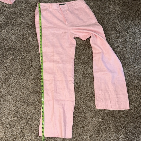Ralph Lauren 100% Linen Pink Blazer and Pants Set - Picture 15 of 15